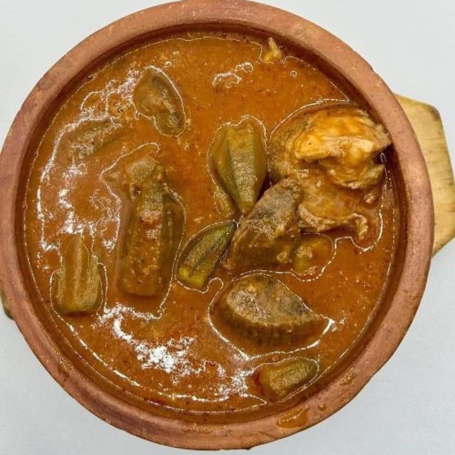 Okra Lamb Tajin.