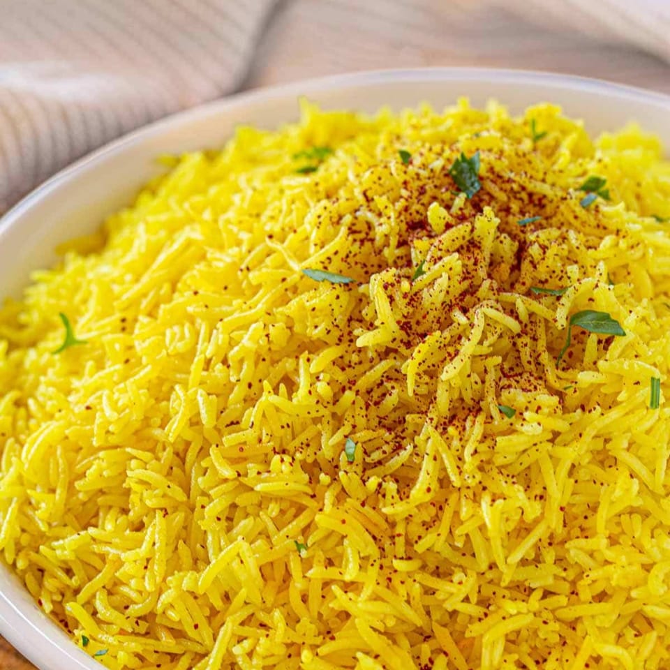  Saffron Rice.