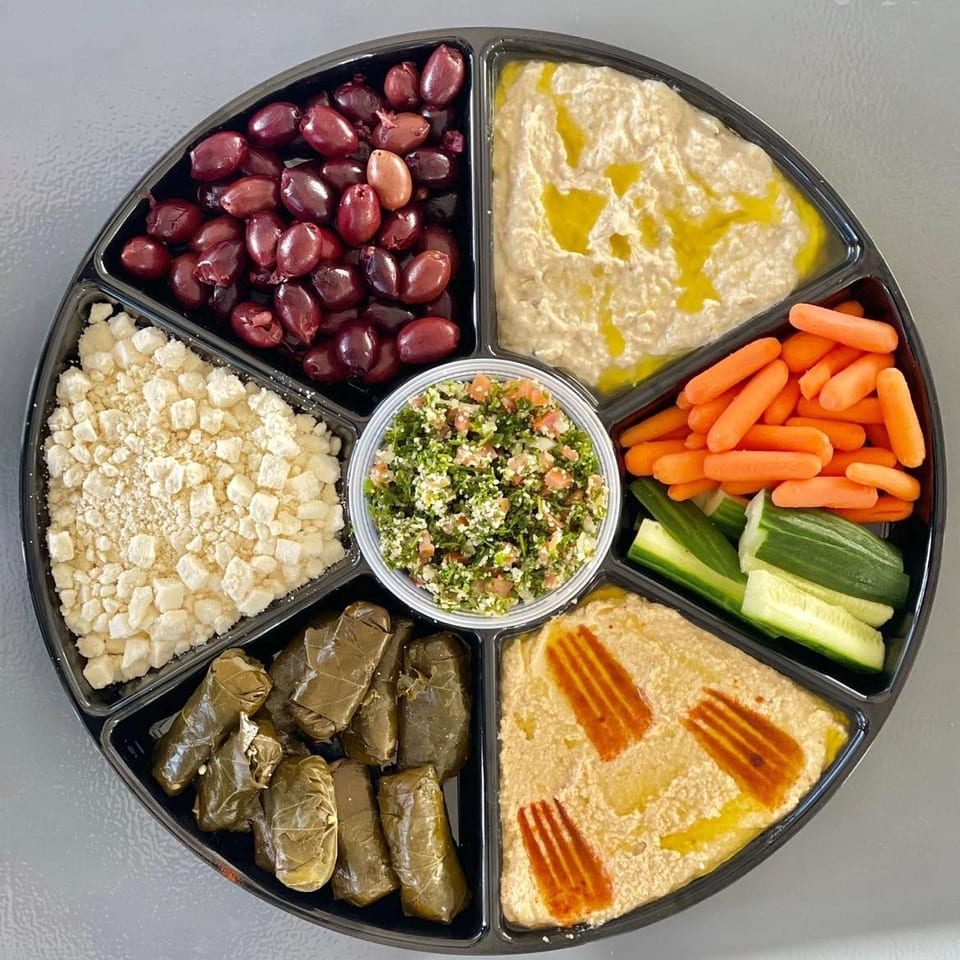  Mediterranean Mezze Platter.