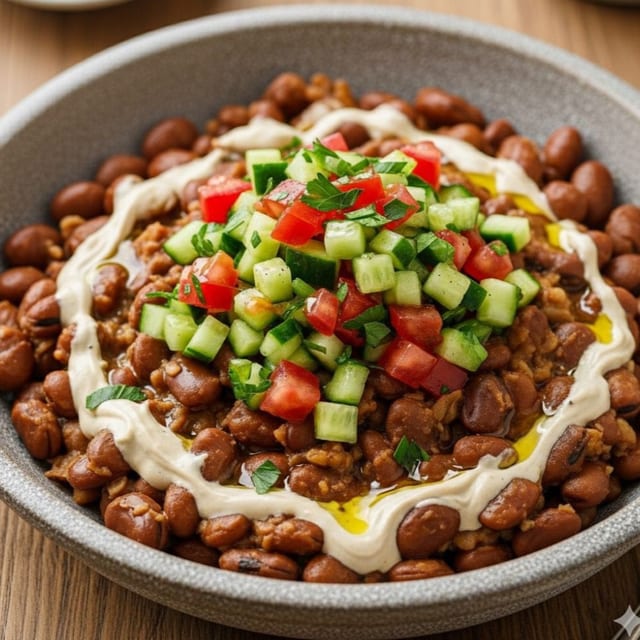 Foul with Tahini.