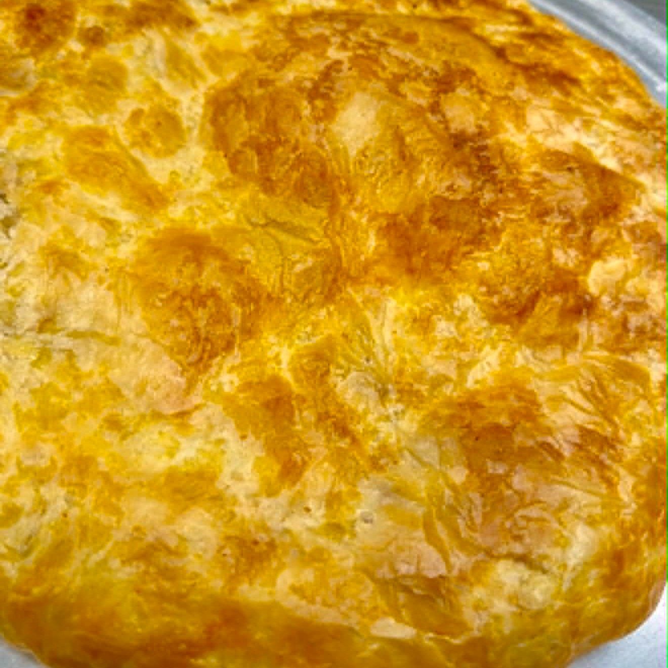Feteer Meshaltet with Pastrami  فطير بالبسطرمه.